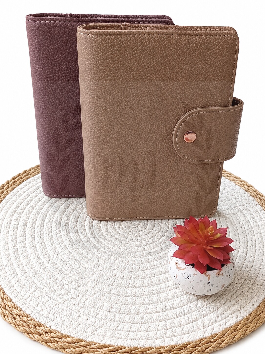 Luxe A6 Binder met chique leerstructuur
